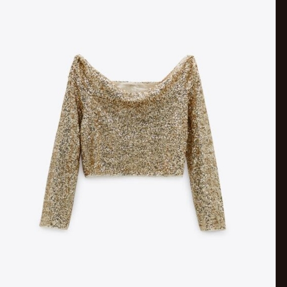 Limited Edition Zara Sequin Top- M - Picture 5 of 7